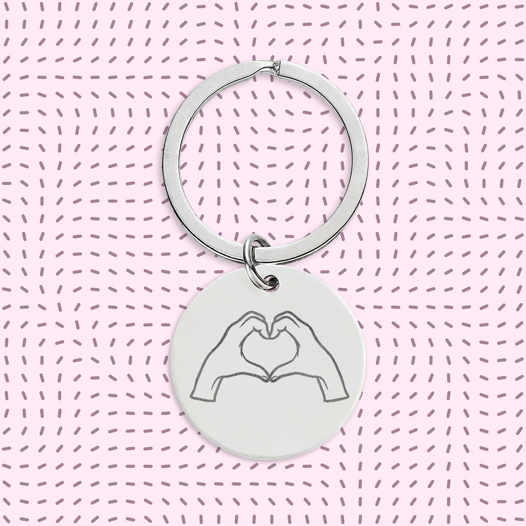 Lots of Love Round Keychain