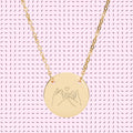 Pinky Promise Engraved Circle Necklace