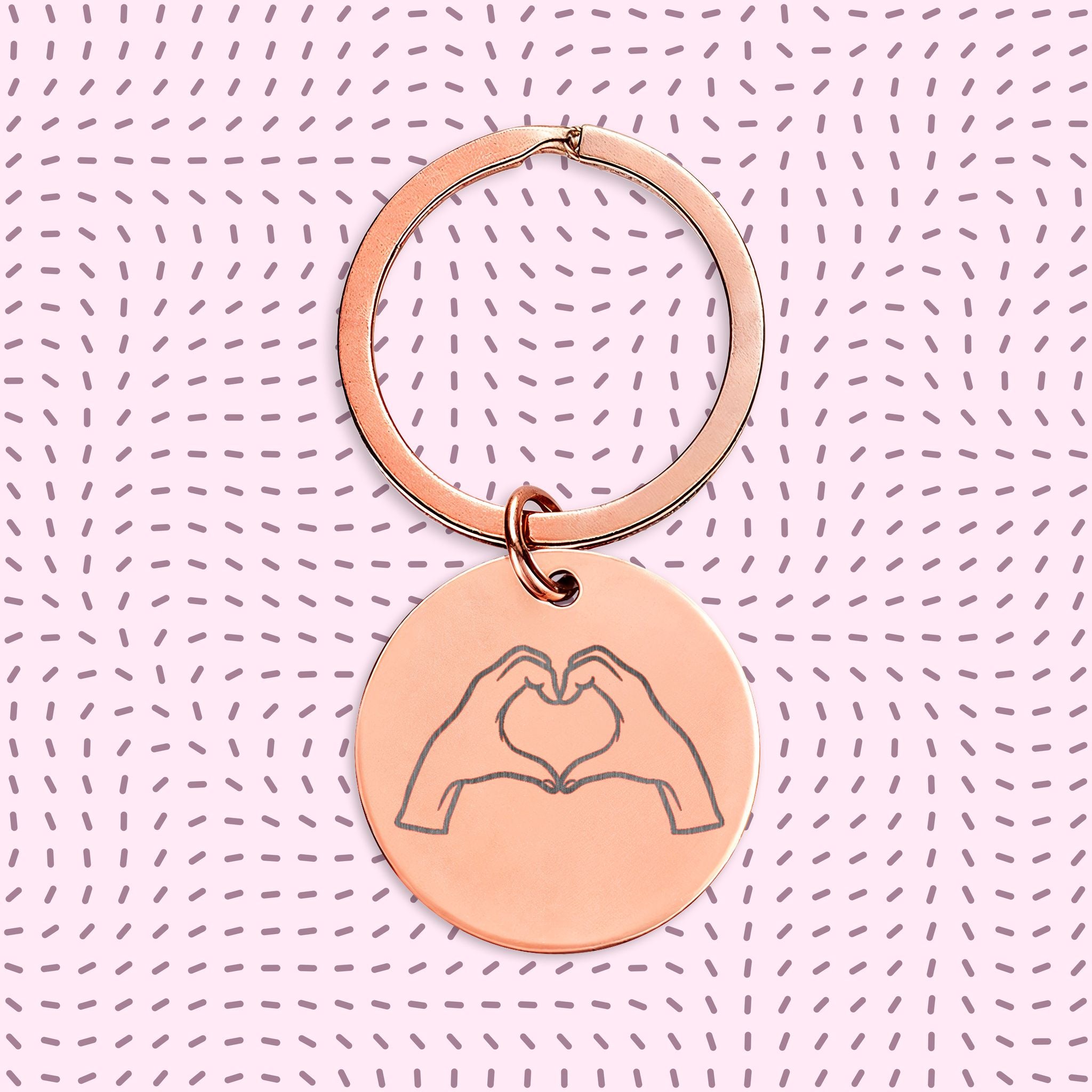Lots of Love Round Keychain